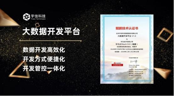 宇信科技数据中台5款产品通过华为鲲鹏技术认证!